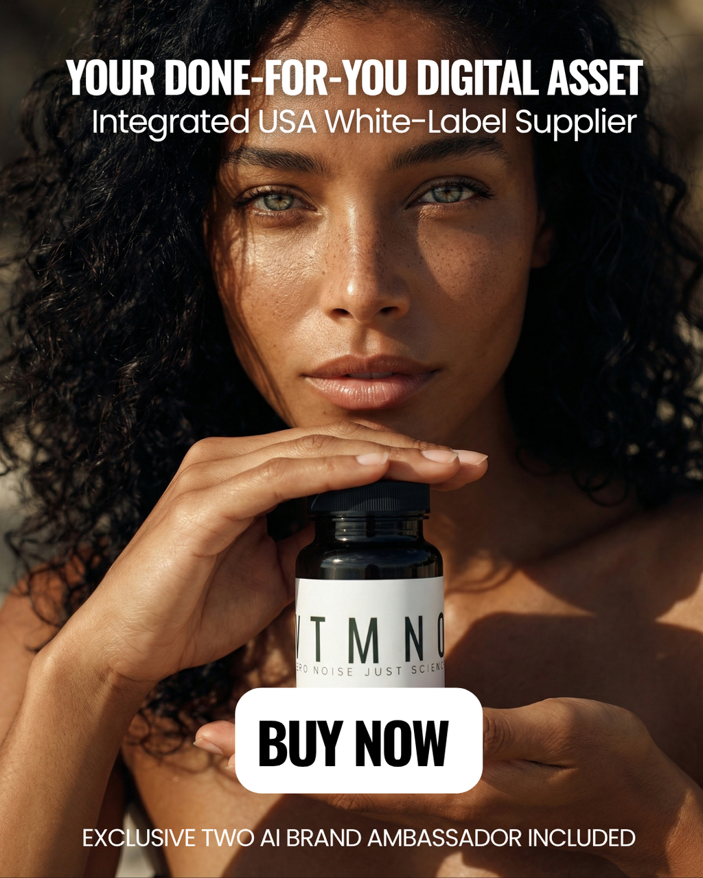 TURNKEY SHOPIFY WELLNESS BRAND: VTMNO.COM (Premium 5-Letter Domain). 25 Products. US White Label TWO AI Influencers. FDA Compliant. 2-5 Day Ship. FULL AUTOMATED