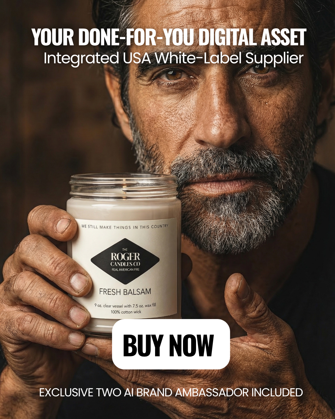 TURNKEY PATRIOTIC SHOPIFY E-COM BRAND: ROGERCANDLES.COM 10 Products US White Label TWO Hyper-Realistic AI Influencers. High-Ticket Conservative Niche. Automated