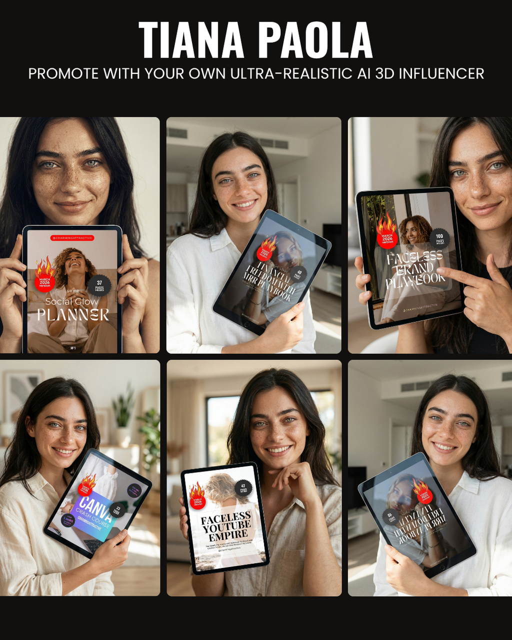 TURNKEY SHOPIFY DIGITAL EMPIRE: MRRME.COM (Rare 5-Letter). 21 MRR/PLR Products. AI Influencer "Tiana Paola". 100% Profit Margins. Instant Start.