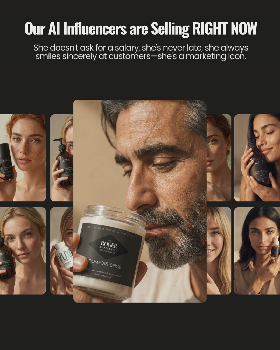 TURNKEY PATRIOTIC SHOPIFY E-COM BRAND: ROGERCANDLES.COM 10 Products US White Label TWO Hyper-Realistic AI Influencers. High-Ticket Conservative Niche. Automated