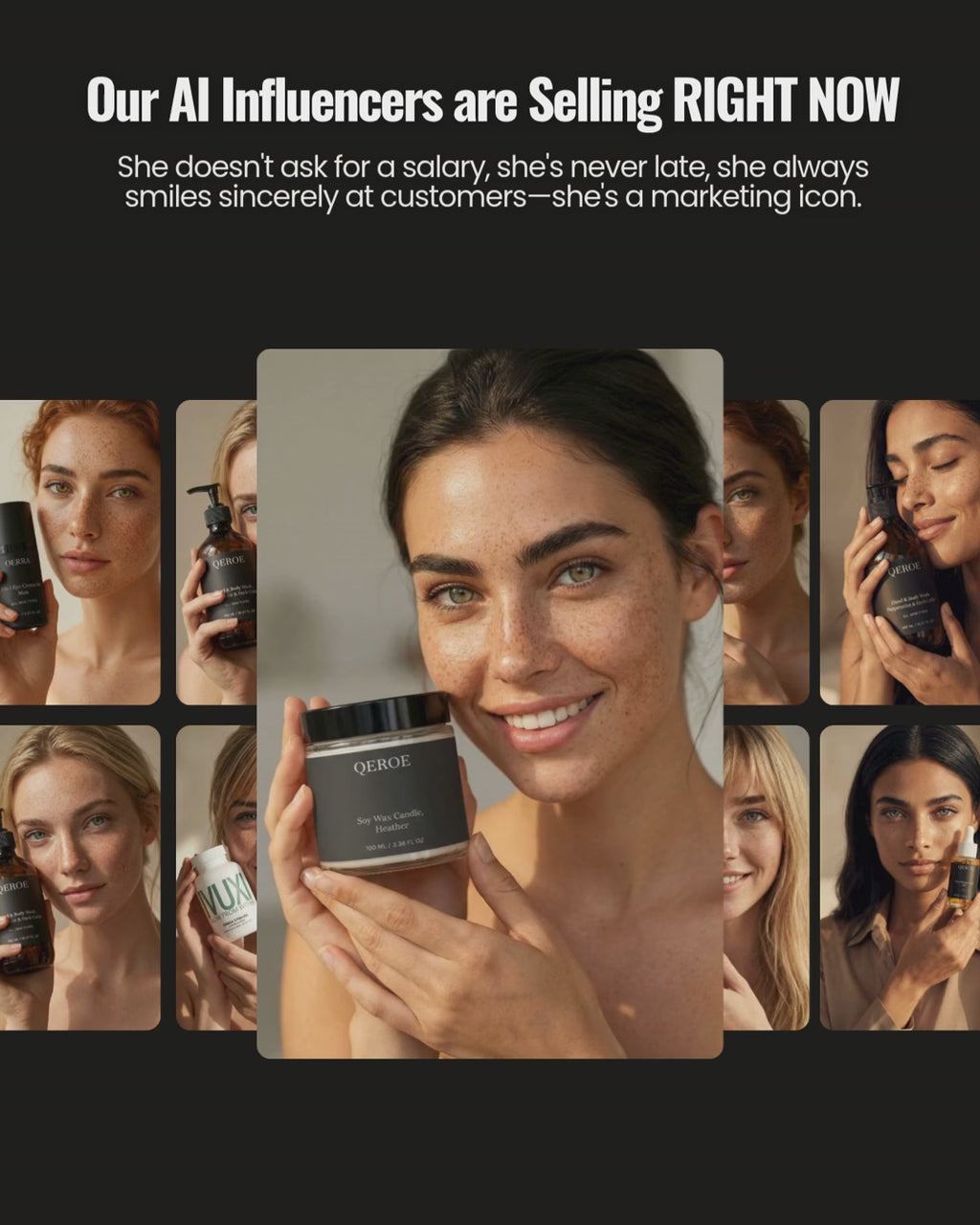 FIRST IN THE WORLD SHOPIFY: AIQIB.COM (Rare 5-Letter). Store Selling Digital AI Influencers. 5 Premium Models. 100% Margins. Turnkey B2B Digital Asset.