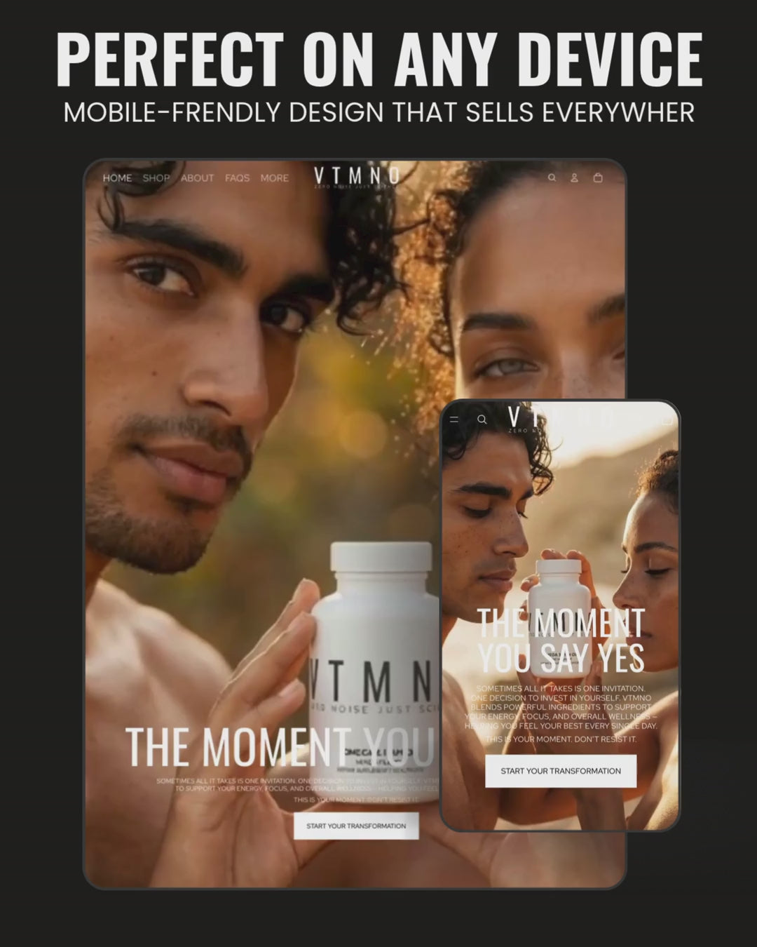 TURNKEY SHOPIFY WELLNESS BRAND: VTMNO.COM (Premium 5-Letter Domain). 25 Products. US White Label TWO AI Influencers. FDA Compliant. 2-5 Day Ship. FULL AUTOMATED